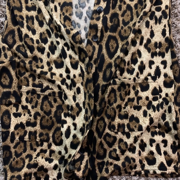 Cheetah / leopard print cardigan - Picture 3 of 4